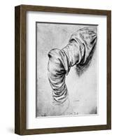 Study for the Sleeve of the Right Arm of St Peter, 15th Century-Leonardo da Vinci-Framed Giclee Print