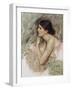 Study for 'The Sorceress'-John William Waterhouse-Framed Premium Giclee Print