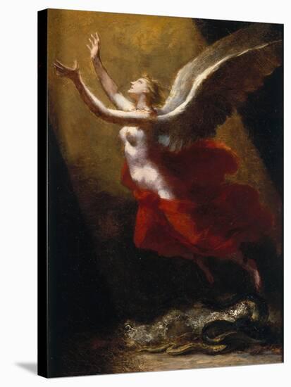 Study For the Soul Breaking Links with the Earth, c.1822-Pierre-Paul Prud'hon-Stretched Canvas