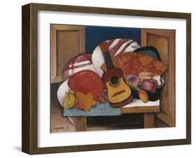 Study for The Spanish Fan-Mark Gertler-Framed Giclee Print