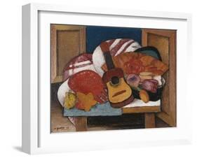 Study for The Spanish Fan-Mark Gertler-Framed Giclee Print