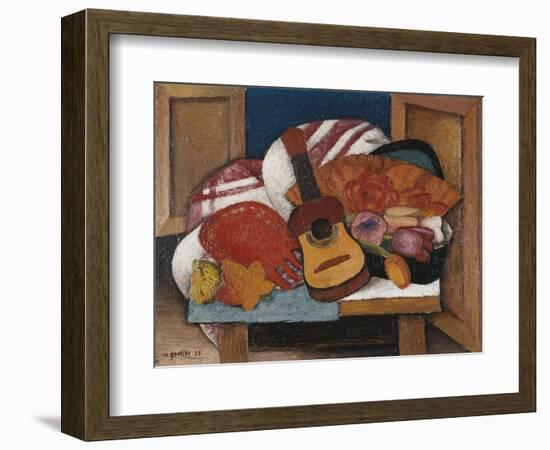 Study for The Spanish Fan-Mark Gertler-Framed Giclee Print