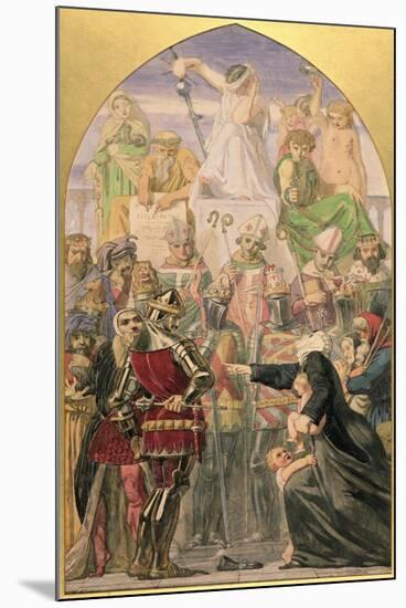 Study for "The Spirit of Justice'-Ford Madox Brown-Mounted Giclee Print