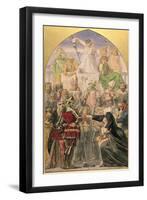 Study for "The Spirit of Justice'-Ford Madox Brown-Framed Giclee Print