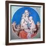 Study for the Stained Glass in the Chapelle Saint Ferdinand, 1833-Jean-Auguste-Dominique Ingres-Framed Giclee Print