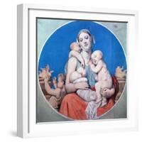 Study for the Stained Glass in the Chapelle Saint Ferdinand, 1833-Jean-Auguste-Dominique Ingres-Framed Giclee Print