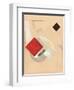 Study (For the Story of Two Quadrat), C. 1920-El Lissitzky-Framed Giclee Print