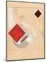 Study (For the Story of Two Quadrat), C. 1920-El Lissitzky-Mounted Giclee Print