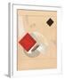 Study (For the Story of Two Quadrat), C. 1920-El Lissitzky-Framed Giclee Print