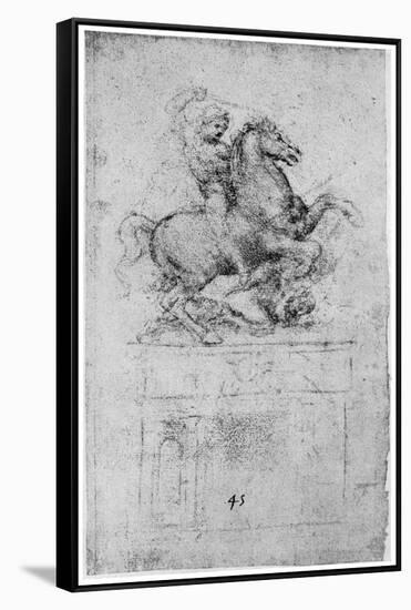 Study for the Trivulzio Monument, C1508-Leonardo da Vinci-Framed Stretched Canvas