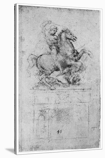 Study for the Trivulzio Monument, C1508-Leonardo da Vinci-Stretched Canvas