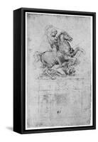 Study for the Trivulzio Monument, C1508-Leonardo da Vinci-Framed Stretched Canvas