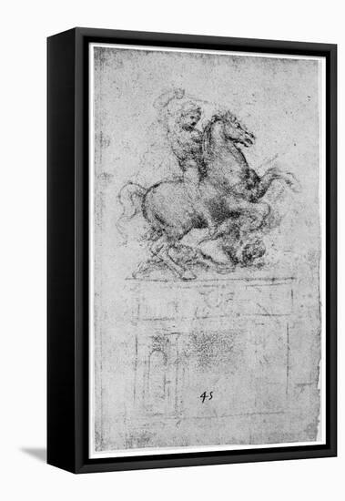 Study for the Trivulzio Monument, C1508-Leonardo da Vinci-Framed Stretched Canvas