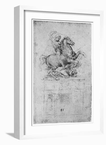 Study for the Trivulzio Monument, C1508-Leonardo da Vinci-Framed Giclee Print