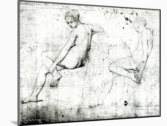 Study For the Turkish Bath-Jean-Auguste-Dominique Ingres-Mounted Giclee Print