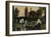 Study for 'The Vale of Rest' (W/C, Gouache & Gum Arabic on Paper)-John Everett Millais-Framed Giclee Print