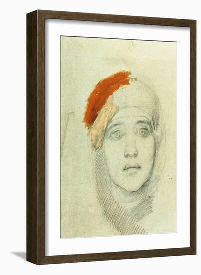 Study for the Virgin, 1884-Mikhail Aleksandrovich Vrubel-Framed Giclee Print