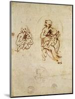 Study for the Virgin and Child, C.1478-1480-Leonardo da Vinci-Mounted Giclee Print