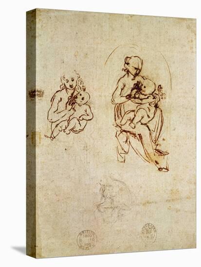 Study for the Virgin and Child, C.1478-1480-Leonardo da Vinci-Stretched Canvas