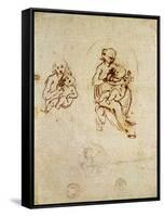 Study for the Virgin and Child, C.1478-1480-Leonardo da Vinci-Framed Stretched Canvas