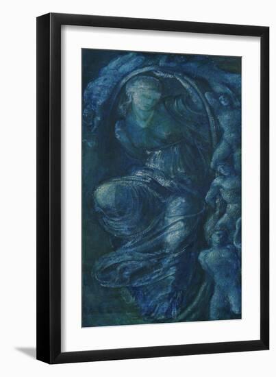 Study for the Wheel of Fortune, 1870-Edward Burne-Jones-Framed Giclee Print