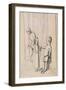 Study for 'The Woodman's Daughter', 1849 (Pen and Ink and Wash over Graphite on Wove)-John Everett Millais-Framed Giclee Print