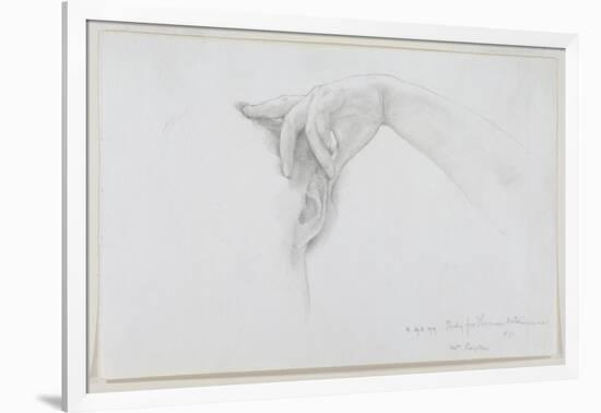 Study for 'Thermaie Antoniniane', 1899 (Pencil on Paper)-Sir Lawrence Alma-Tadema-Framed Giclee Print