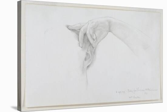 Study for 'Thermaie Antoniniane', 1899 (Pencil on Paper)-Sir Lawrence Alma-Tadema-Stretched Canvas