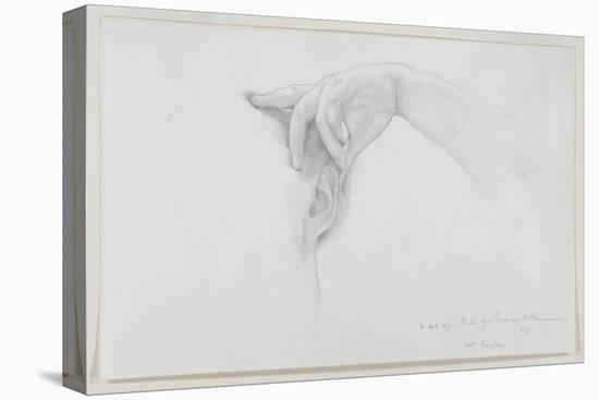 Study for 'Thermaie Antoniniane', 1899 (Pencil on Paper)-Sir Lawrence Alma-Tadema-Stretched Canvas