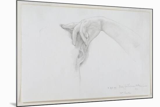 Study for 'Thermaie Antoniniane', 1899 (Pencil on Paper)-Sir Lawrence Alma-Tadema-Mounted Giclee Print