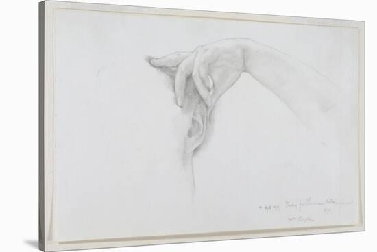 Study for 'Thermaie Antoniniane', 1899 (Pencil on Paper)-Sir Lawrence Alma-Tadema-Stretched Canvas