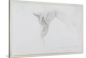 Study for 'Thermaie Antoniniane', 1899 (Pencil on Paper)-Sir Lawrence Alma-Tadema-Stretched Canvas