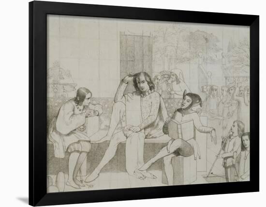 Study for 'Twelfth Night'-Walter Howell Deverell-Framed Giclee Print