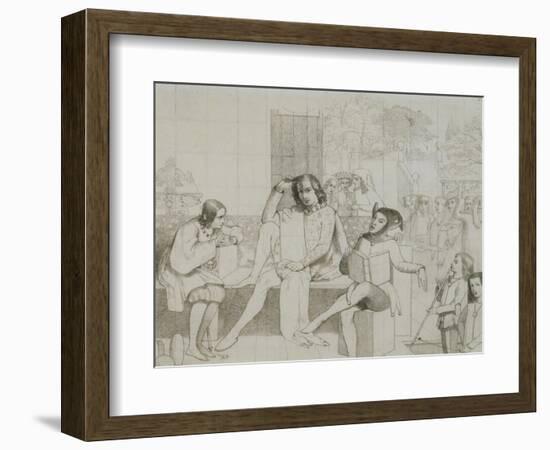 Study for 'Twelfth Night'-Walter Howell Deverell-Framed Giclee Print