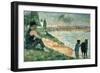 Study for Une Baignade, 1883-Georges Seurat-Framed Giclee Print