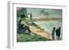 Study for Une Baignade, 1883-Georges Seurat-Framed Giclee Print