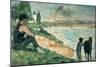 Study for Une Baignade, 1883-Georges Seurat-Mounted Giclee Print