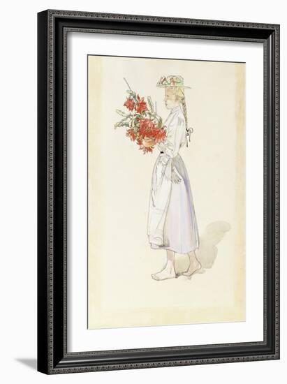 Study for Ute Blaser Sommarvind-Carl Larsson-Framed Giclee Print