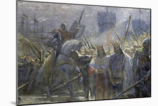 Study for Victory of Genoa over Aragon-Antonio Orazio Quinzio-Mounted Giclee Print