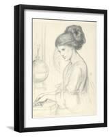 Study for 'Washing Hands', 1865-Dante Gabriel Charles Rossetti-Framed Giclee Print