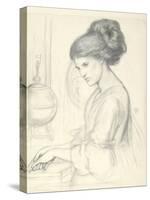 Study for 'Washing Hands', 1865-Dante Gabriel Charles Rossetti-Stretched Canvas