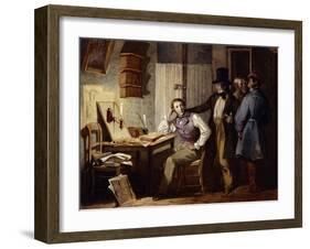 Study, France, 19th Century-Jules David-Framed Giclee Print