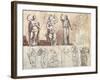 Study from Antique Models-Theodore Gericault-Framed Giclee Print