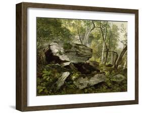 Study from Nature: Rocks and Trees, C.1856-Asher Brown Durand-Framed Giclee Print