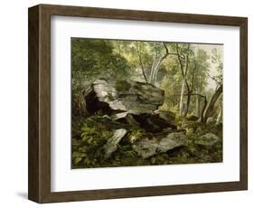 Study from Nature: Rocks and Trees, C.1856-Asher Brown Durand-Framed Giclee Print