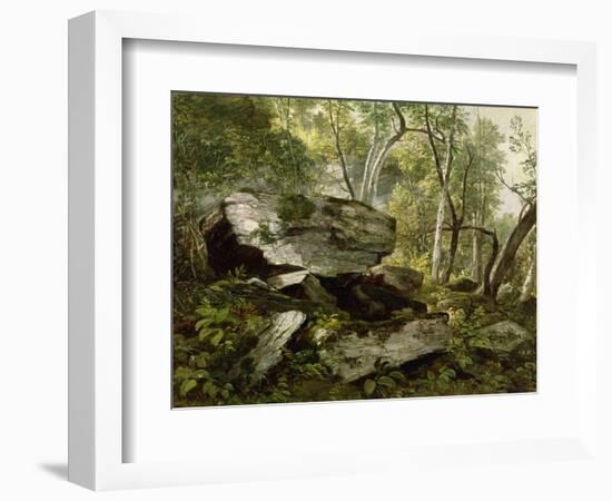 Study from Nature: Rocks and Trees, C.1856-Asher Brown Durand-Framed Giclee Print