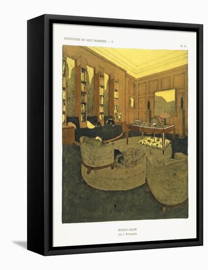 Study, from 'Repertoire of Modern Taste', Published 1929 (Colour Litho)-Jacques-emile Ruhlmann-Framed Stretched Canvas