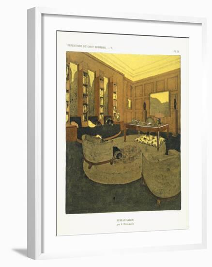 Study, from 'Repertoire of Modern Taste', Published 1929 (Colour Litho)-Jacques-emile Ruhlmann-Framed Giclee Print