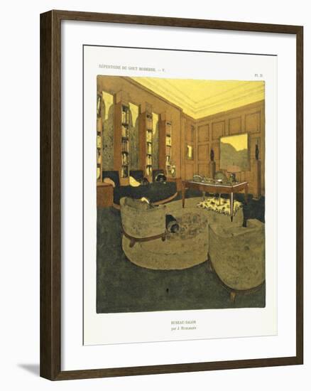 Study, from 'Repertoire of Modern Taste', Published 1929 (Colour Litho)-Jacques-emile Ruhlmann-Framed Giclee Print