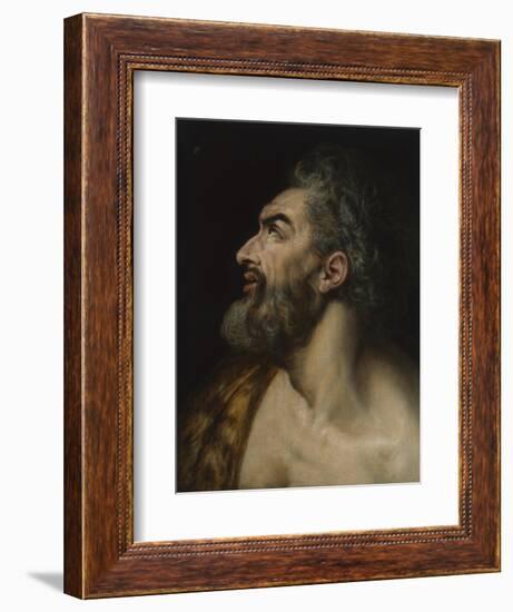 Study head of a bearded man, c.1565-Frans Floris-Framed Giclee Print